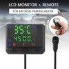 Inscrip 12V/24V LCD Monitor Switch with Remote Control for Car