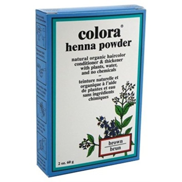 Colora Henna Powder Hair Color Brown 2oz (3 Pack)