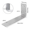 YUMORE Shelf Bracket 8 inch, Heavy Duty (1/5") Thick Solid