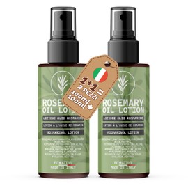 Lozione Rinforzante Capelli al Rosmarino 2x100 ml Azione Anticaduta, Olio al Rosmarino Per La Crescita Dei Capelli Sani e Forti, con Fitocheratina e Biotina - FITOATTIVI