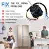 EAU64843805 Refrigerator Condenser Fan Motor Assembly Compatible with LG/Kenmore Refrigerator,