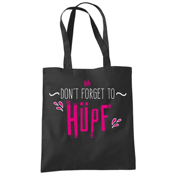 clothinx Dont forget to hüpf, black