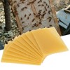 GBSCLOVER Beeswax Sheets 10Pcs, Safe Beewax Foundation Sheets, Stable Wax