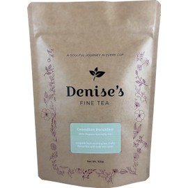 Denise's Fine Tea, USDA Organic, Canadian Breakfast, Black+Green Tea, Loose Leaf (100g)