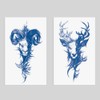 Oottati 2 Sheets Semi Permanent Waterproof Temporary Tattoos, 2 Weeks