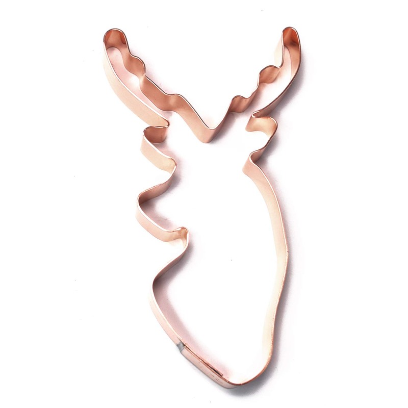 Deer Hunters Trophy Buck Copper Cookie Cutter