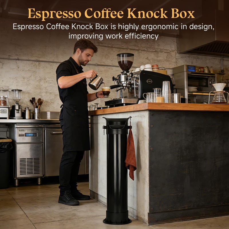 Espresso Coffee Knock Box, Bring 30 Dedicated Garbage Bags and