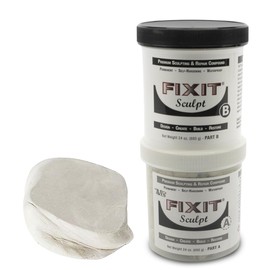 Aves Fixit Sculpt - 2 Part Air Hardening Epoxy Modeling & Repair Compound (A & B) - 3 lbs, Durable Self Dry Clay for Sculpting, Repairs, Waterproof, Adhesive & Easy to Use - Canvas (Sand Like Color)
