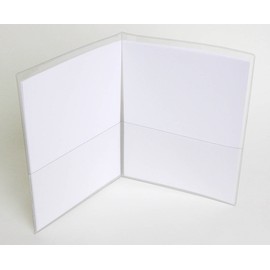 StoreSMART® - Clear Vinyl Plastic Letter Size Folder with 2 Pockets - 50-Pack - 9.5" x 11.75" - R935-STC-50