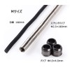 R-STYLE Aluminum Pipe (Black Metal), Pipe, Spring & Core Wire