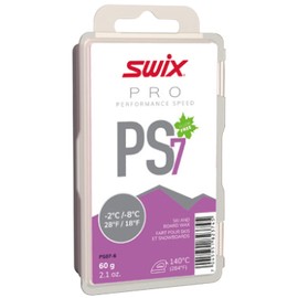 PS07-6 - PRO Speed Wax - PS7 Violet 18 to 28 Degrees Fahrenheit - 60g Bar - Fluoro Free - Ski or Snowboard