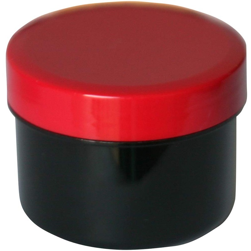 60 Ointment Containers, Cream Jars, Flat Black, 35 ml Content