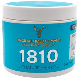 1810 Cera para cabello Original Hold Pomade FIJACIÓN MEDIA - BRILLO MEDIO - Pomada para cabello Base Agua. Libre de Parabenos, Libre de Sulfatos. Cruelty Free. Medium Hold Medium Shine Pomade. 130gr