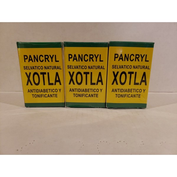 PANCRYL XOTLA 30 Capsules Dietary Supplement 100% Natural (3 PACK)