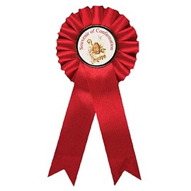 Widdle Gifts Ltd Red Rosette Badge Souvenir of Confirmation F1903 0324