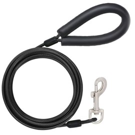 Correa para Perros, Correa de Acero,Correa para Perro de Alta,Perfecta para Perros Grandes Medianas y Pequeñas,1.5m/3m (Negro, 3.0M)