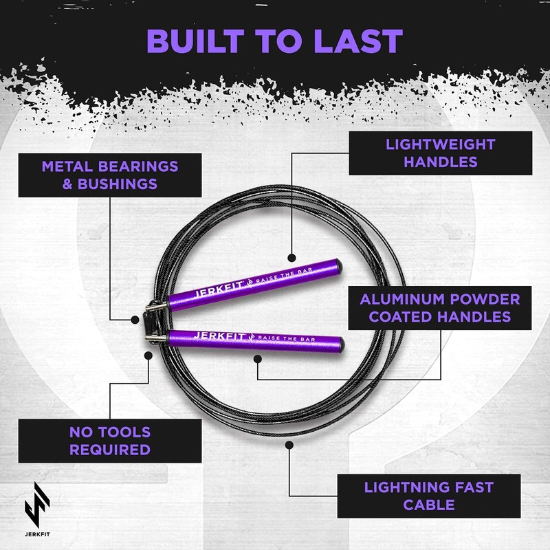 JerkFit Omega - Cuerda de saltar ultra rápida para entrenamiento