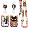Yistoi ID Card Holder with Strap, Retractable Key Fob Badge