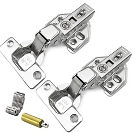 BESTU Sliding Hinges Concealed Hinges Door Furniture with Catch Sliding Hinges Inset 35mm Cup Hydraulic Hardware Copper Core Insert with Catch 35mm Set of 2