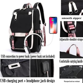 Mochila para Laptop Hasta 15,6", Viajes de Negocios y Estudios, Puerto USB, Antirrobo, Genial para Senderismo, Impermeable, Resistente a Arañazos