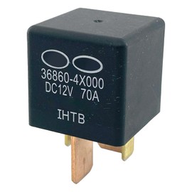 2-Pack 36860-4X000 Relay - 70A 12VDC 4-Pin SPST High-Current Relay - Compatible with Hyundai/Kia (2010-2020) - Fixes Starter Failures & P0615 Errors