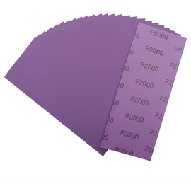 Sandpaper 2000 Grit,Wet Dry Sanding Sheets,High Performance Ceramic Abrasive Sand Paper for Wood Furniture Finishing,Metal Grinding,Automotive Polishing,9 x 3.6 Inch,25-Pack