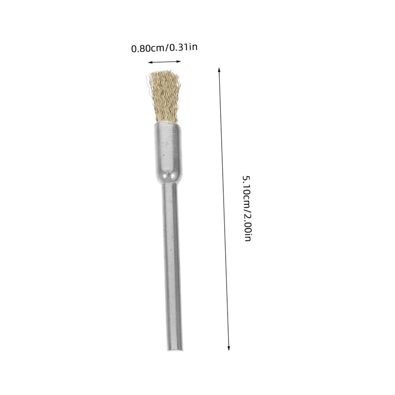CHILDWEET 15pcs Handle Electric Grinding Brush Mini Metal Wire Wheel