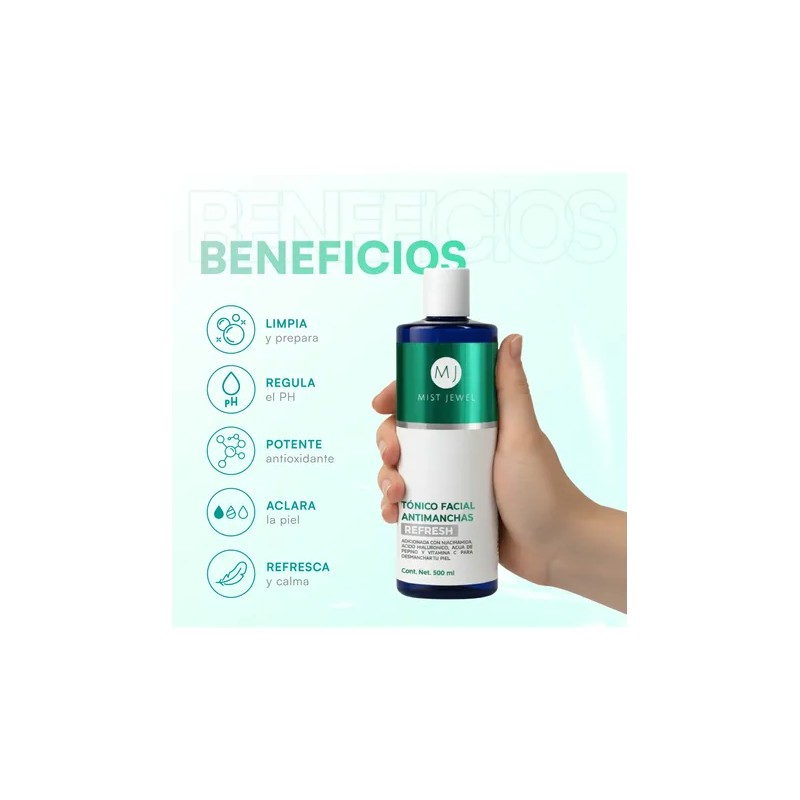 Tonico Facial Antimanchas Refresh Hidratación Skincare 500ml