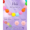FIVEIZERO 150pcs Silicone Beads 15mm for Keychain Making, Bulk for