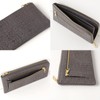 HIRAMEKI. Morris L-Shaped Zipper Long Wallet, Cowhide Leather, Embossed William