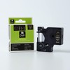 White on Black Tape Label Compatible for DYMO 43621 D1