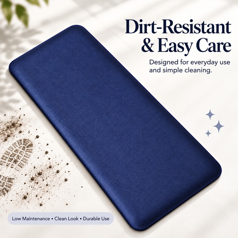 Flannel Non-Slip Floor Mat for Kitchen & Bathroom – Soft,