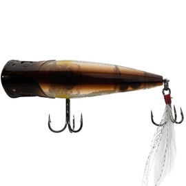 LMAB Topwater Splash Vibe 70F 7 cm Popper Fishing, Lead-Free, Popper Fishing Lure, Surface Wobbler, Surface Bait, Pike, Plopper Fishing, Perch, ASP Bait (Ayu)