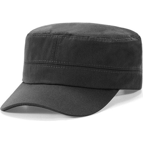 YeeHeen Unisex Cadet Army Cap Flat Top Cap Twill Military
