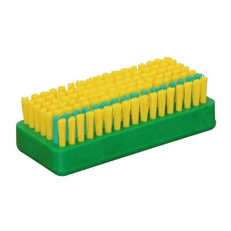 Kerbl Craftsman Brush with Strong Nail Row - Yellow/Green