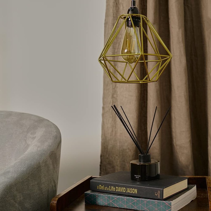 MiniSun Retro Style Gold Metal Basket Cage Ceiling Pendant Light