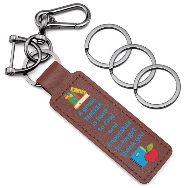 Teacher Appreciation Keychain Gifts Thank You Keychain for Women Men