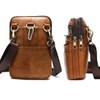Cell Phone Shoulder Bag Leather Brown, Mobile Phone Belt Clip