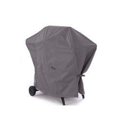 Covermates Grill Cover – Adjustable Drawcord, Weather Resistant, BBQ Grill and Smoker - Charcoal