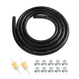 AOCISKA 6 Feet Fuel Line Hose for Small Engines,1/4" 5/16" Inch ID Fuel Line Kits with Gas Inline Fuel Filtersfor Mower, Tractor, Dirt Bike,Small Engines and Generators (8mm)