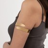 ZMANYIJEW 2Pcs Upper Arm Bracelet Cuff Bangle Minimalist Gold Metal