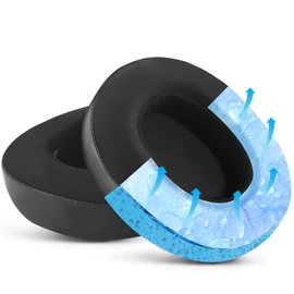 Replacement Earpads for Skullcandy Crusher EVO - Cooling Gel Earpads Upgrade for Crusher ANC/Hesh 3 Headphones, Crusher EVO Replacement Pads Black