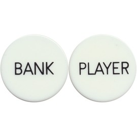 2 Baccarat Bank and Player Button Set Casino Games
