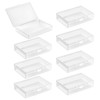 8 PCS Small Plastic Containers with Lids, Mini Rectangular Empty Small Plastic Box, Small Storage Box with Lid Bead Storage Box, Craft Storage for Small Items and Other Projects Schrauben Weglegen