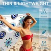JKJNLHJE Evil Eye Beach Towels Oversized,Microfiber Sand Free Beach Towels
