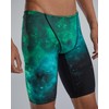 TYR Men's Standard Durafast Elite Solid Jammer Swimsuit, Green/Starborne