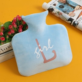 Lettering thermal water bag (800ml) (blue)/ winter Heat pack 9ea
