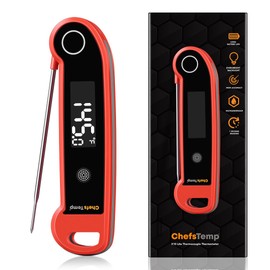 ChefsTemp X10 Lite Meat Thermometer Digital, Instant Read Thermometer Thermocouple with Ambidextrous Backlit, for Grilling Food BBQ Kitchen Cooking Oil Deep Frying & Candy