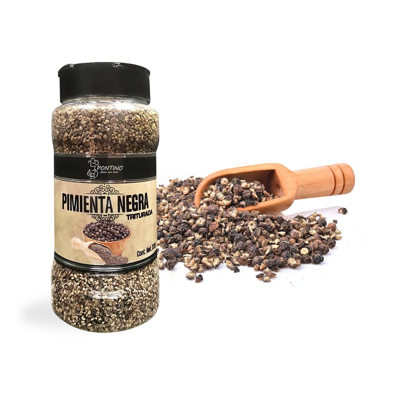 Pontino Pimienta negra triturada, 320 g