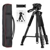 Sogries Tripod-60”Camera Tripod,Porfessional Aluminum Lightweight Travel Outdoor Tripods for Camera/DSLR/Cell